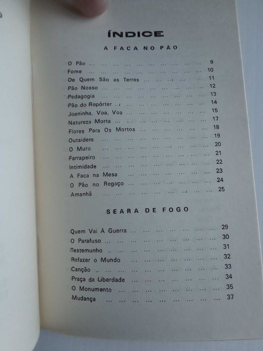 Livro "A faca no pão", de Edgar Carneiro