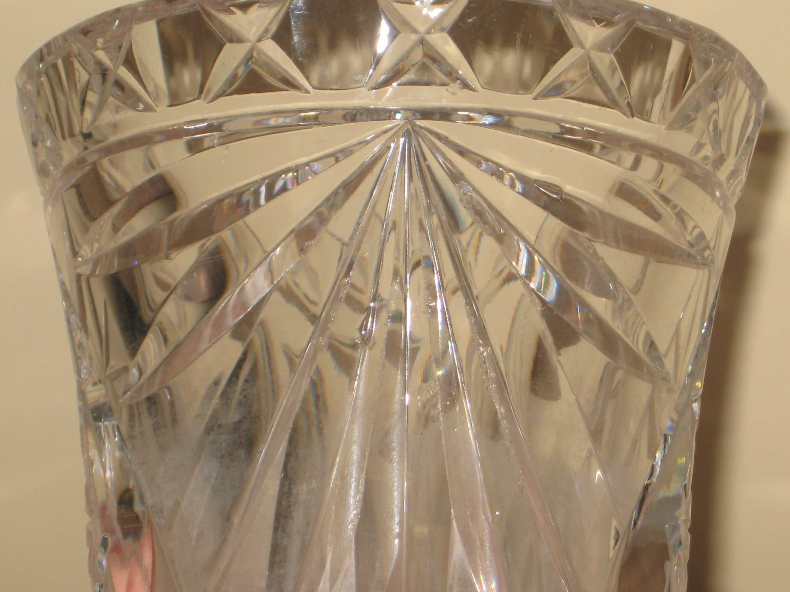 Wazon kryształowy kryształ wazonik szkło na stolik półkę stoliczek
