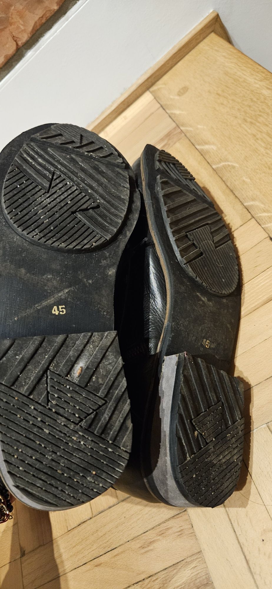 Buty botki męskie 45 kozaki czarne reserved