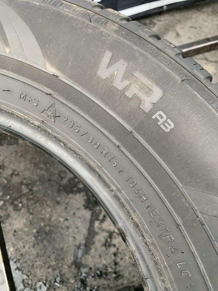 Шини 235/60 R16 пара Nokian 2021p літо 6мм
