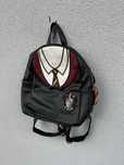 Harry Potter gryffindor czarny skórzany plecak z logo