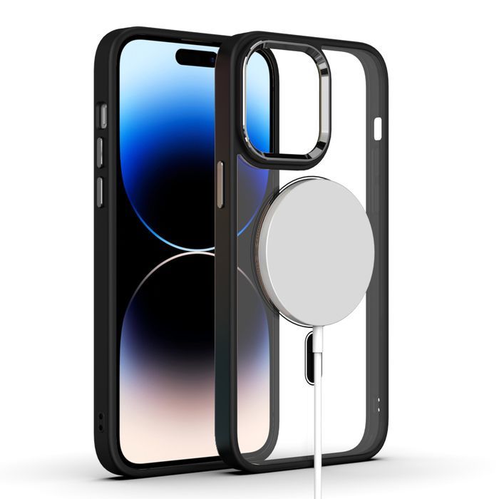 Tel Protect Magnetic Clear Case do Iphone 11 Pro Max Wiśniowy