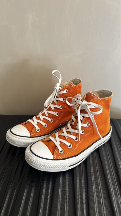 Converse Chuck Taylor All Star- pomarańczowe wysokie trampki rozm. 37