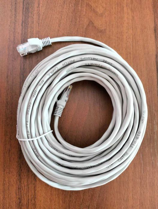 Кабель UTP Cat5е патчкорд +  подарунок упаковка скоби
