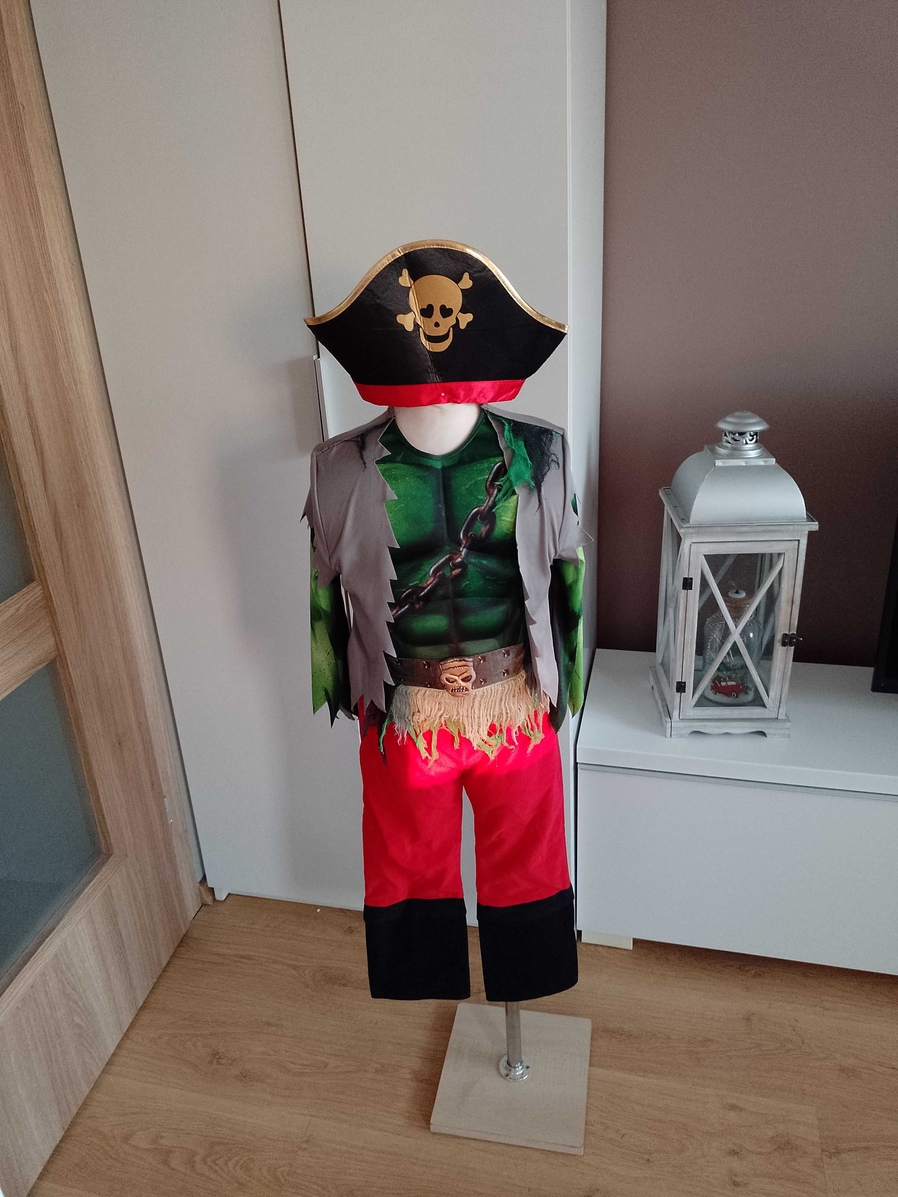 NOWY strój karnawałowy PIRAT PIRATA przebranie halloween 110/116 (17)