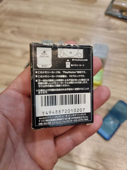 Oryginalna karta pamięci Playstation PS1 PSX SCPH-1020 + pudełko JAPAN