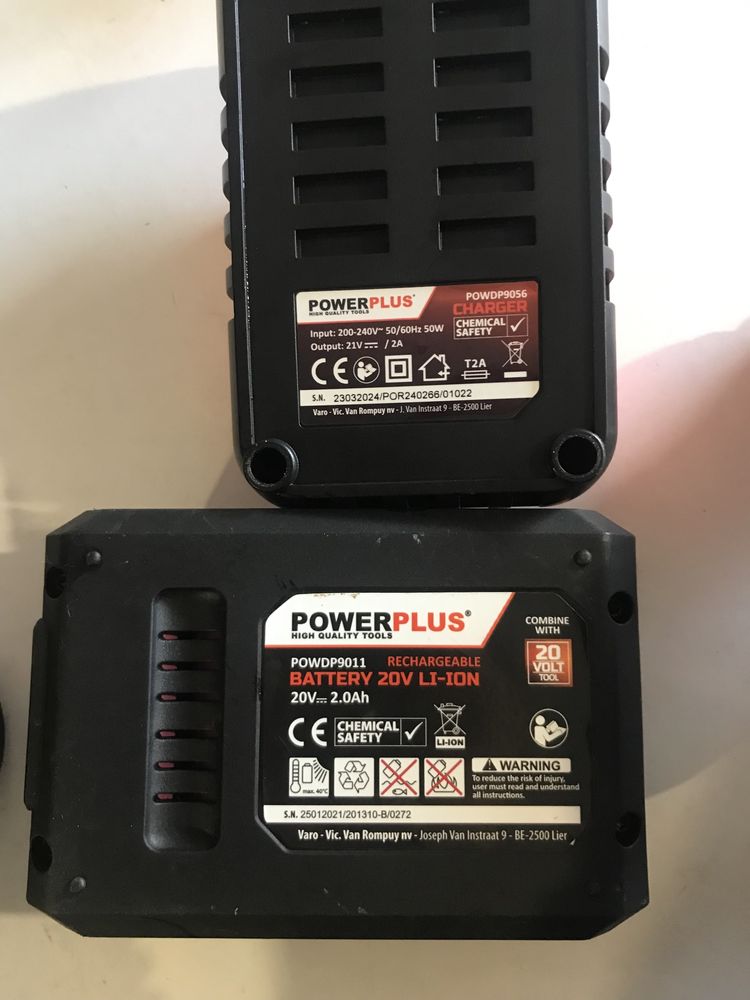 Пилосос для золи Powerplus Dual Power POWDP6020 20л акумуляторний