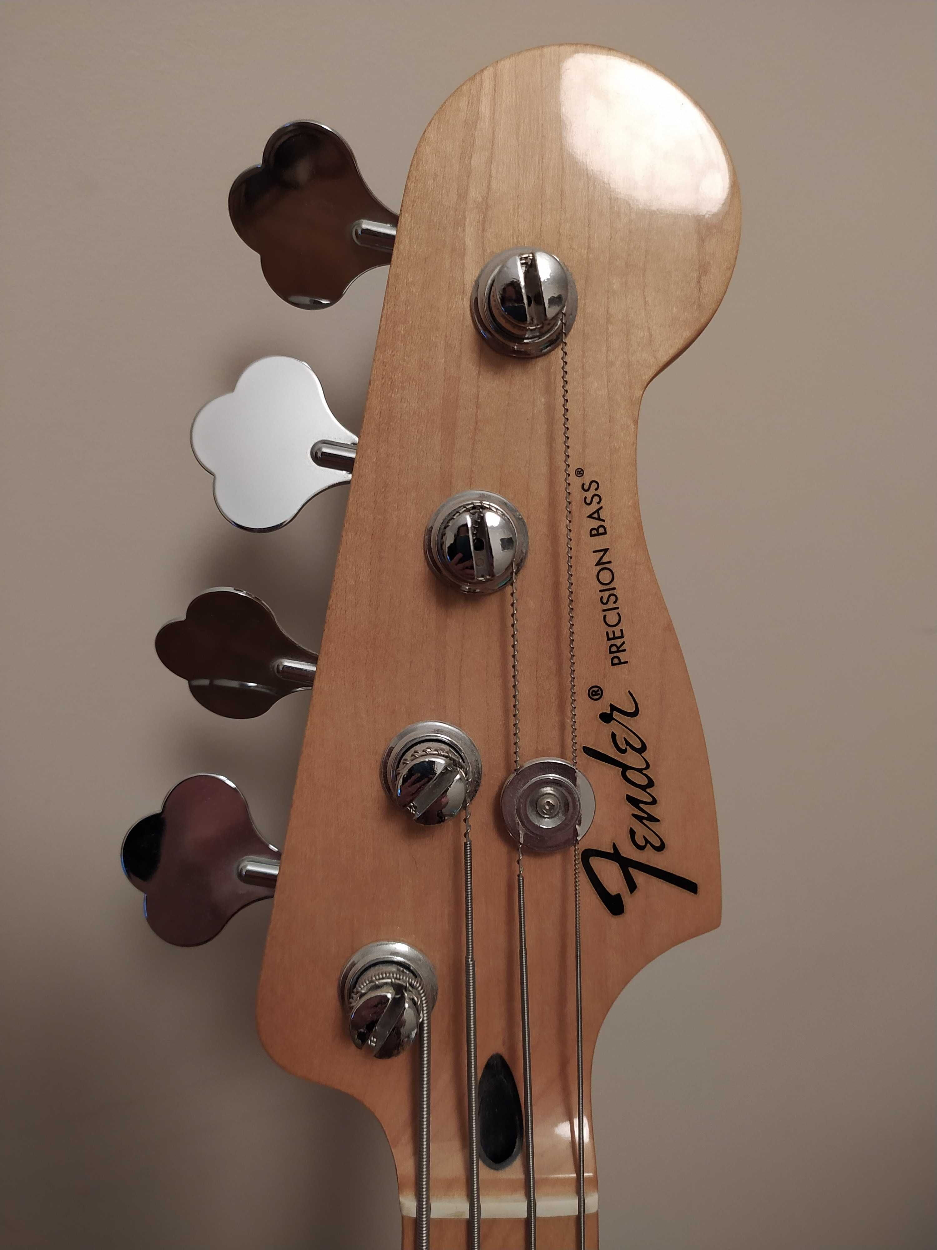 Gitara basowa Fender Standard Precision Bass MN BLK czarna klon Meksyk