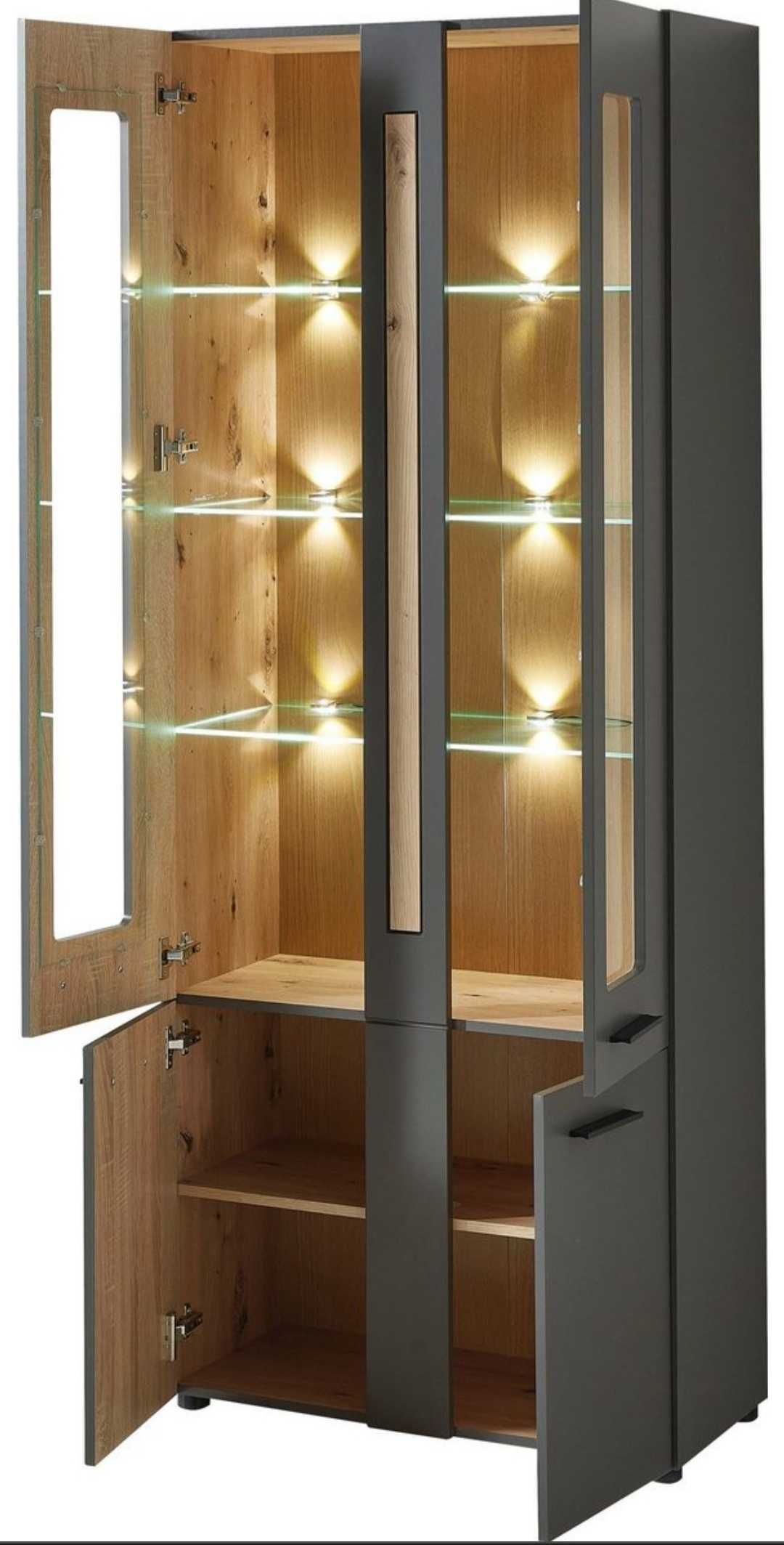 witryna loft two 4d grafit/artisan