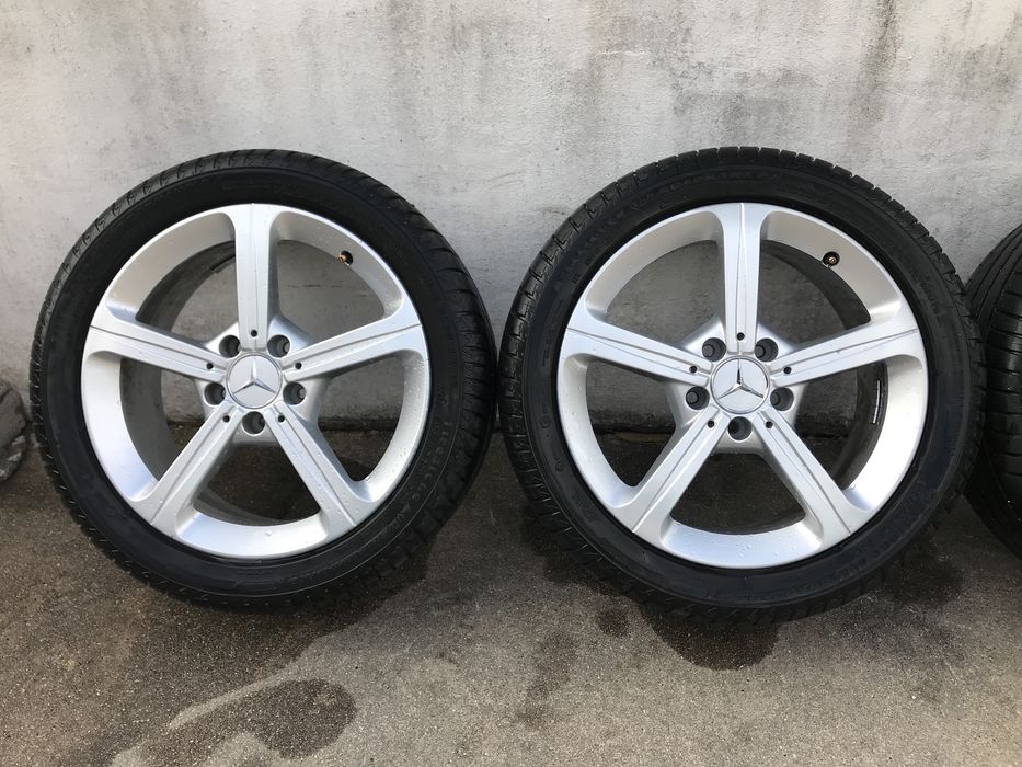 Jantes Mercedes 17 5x112 originais IMPECAVEIS com PNEUS NOVOS