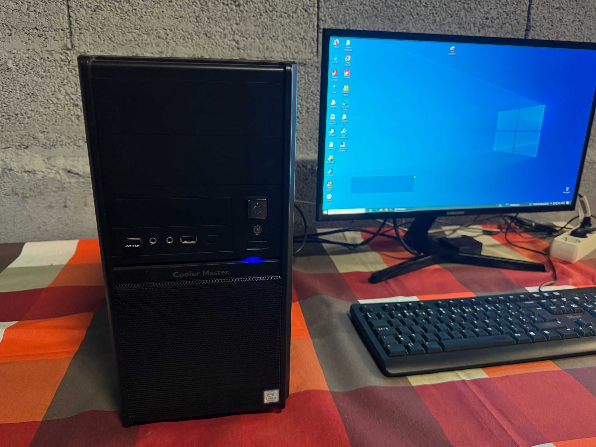 Setup Completo Torre + Monitor + Teclado e Rato