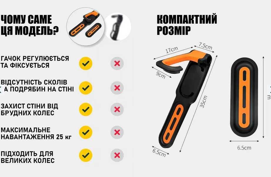 Вело кронштейн,крепление для велосипеда на стену