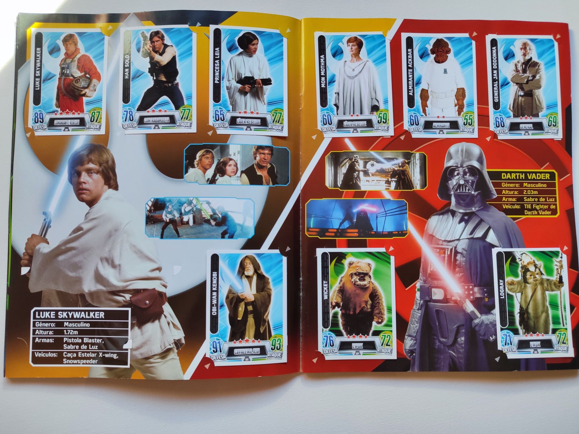 Coleção cartas Topps Star wars