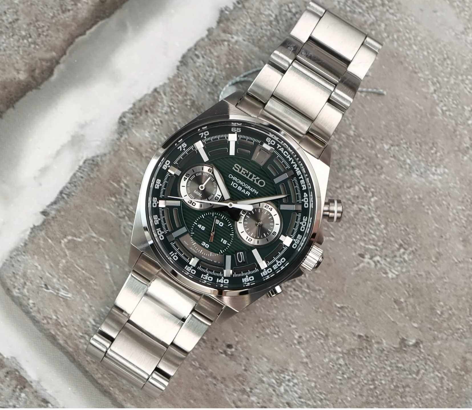 Оригинал! Часы мужские Seiko SSB405P1 хронограф годинник 100М