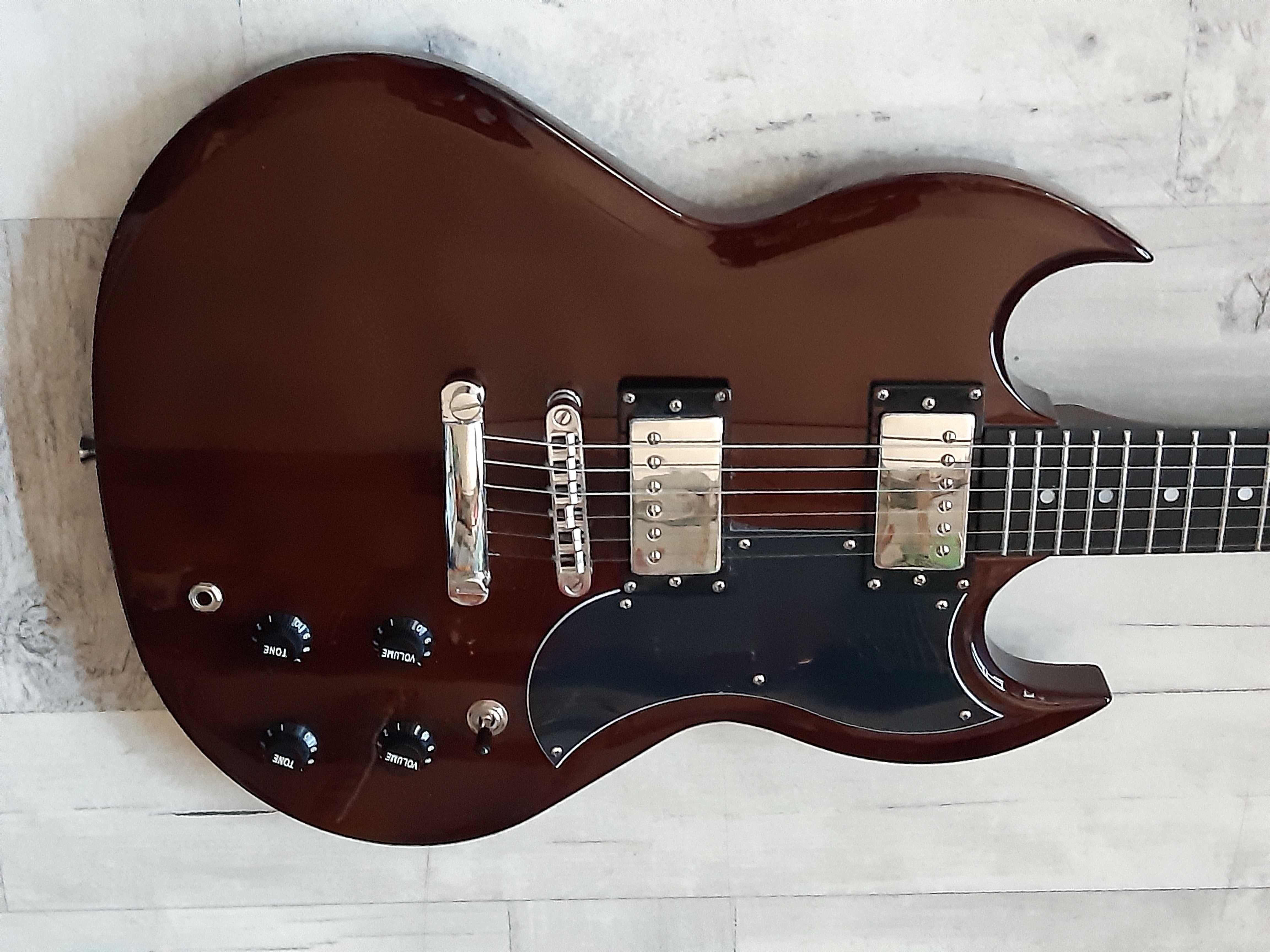 Gitara SG Jay Turser JT50-Transparent Brown-wysyłka Gratis lub zamiana