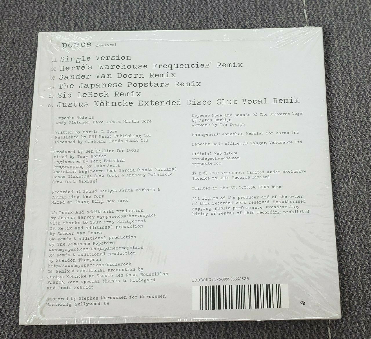 Depeche Mode Peace Remixes CD Single Limited Edition LCDBONG 41