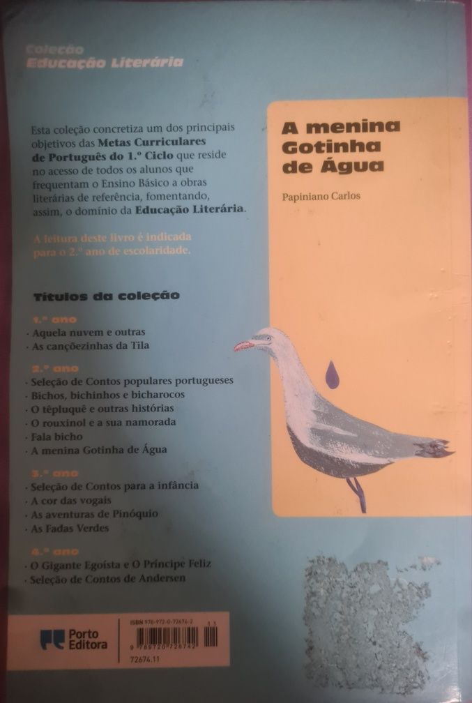 Livro A menina gotinha de água
