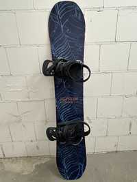 Deska snowboardowa YES Emoticon 146 cm plus wiązania Burton