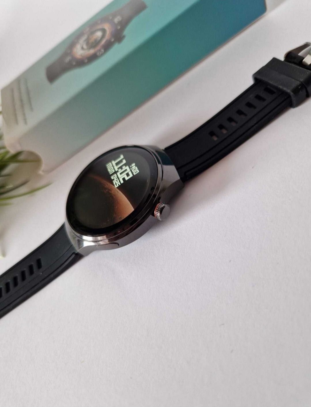 Watch gt4 ultra, 4 gen, czarny nowy smartwatch okrągły