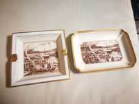 Conjunto cinzeiros porcelana Spal