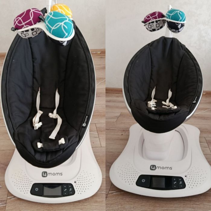 Убаюкивающий укачивающий центр 4moms MamaRoo 4.0 Black