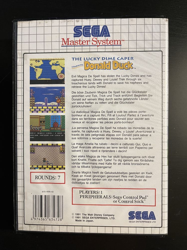 Gra Donald Duck Sega Master System