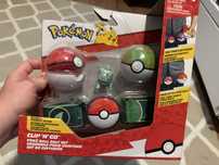 Pokémon clip’n’go pokeball bełt set pas trenera z figurka