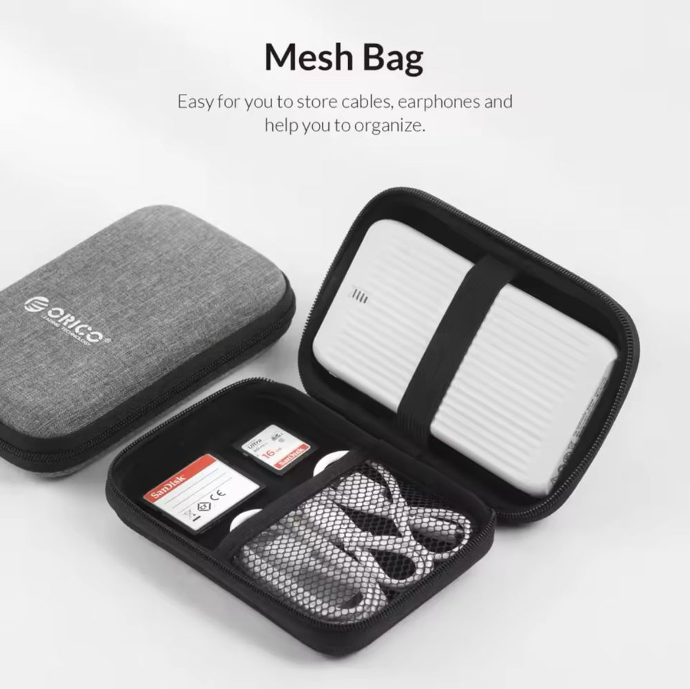 Чохол для ключів/Чохол для диску 2.5/Orico hdd case/Органайзер/Кейс