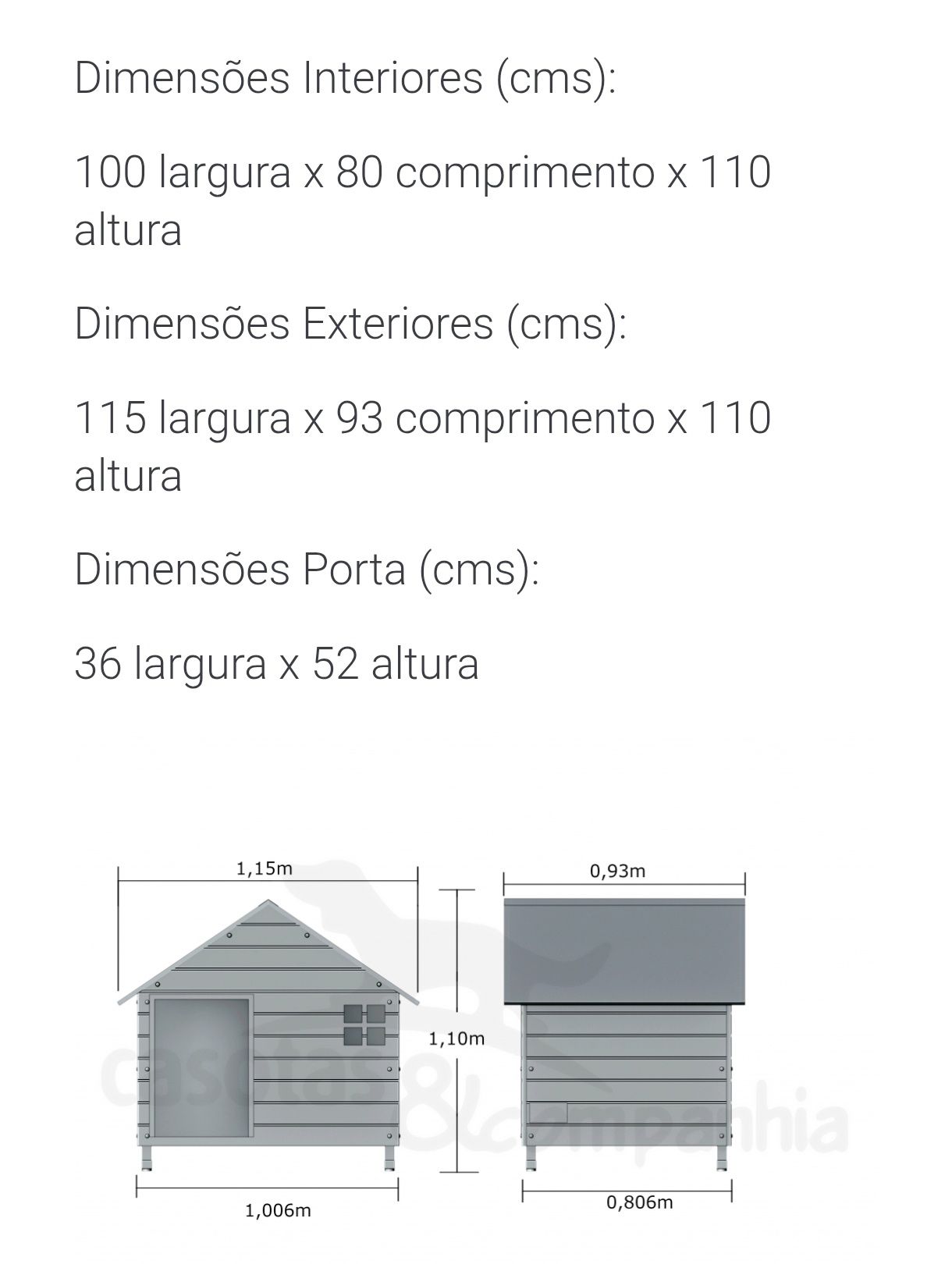 Casota madeira Xl premium