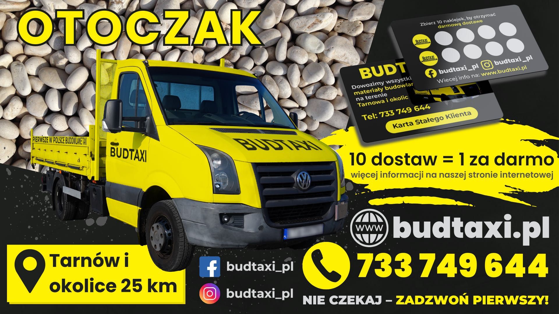 Kamień do drenażu Otoczak Najniższa cena w Tarnowie i Okolicach
