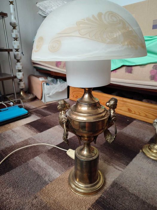 Stara Lampa Empirowa - mosiężna