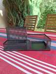 Organizer na biurko –nowy, metalowy, czarny