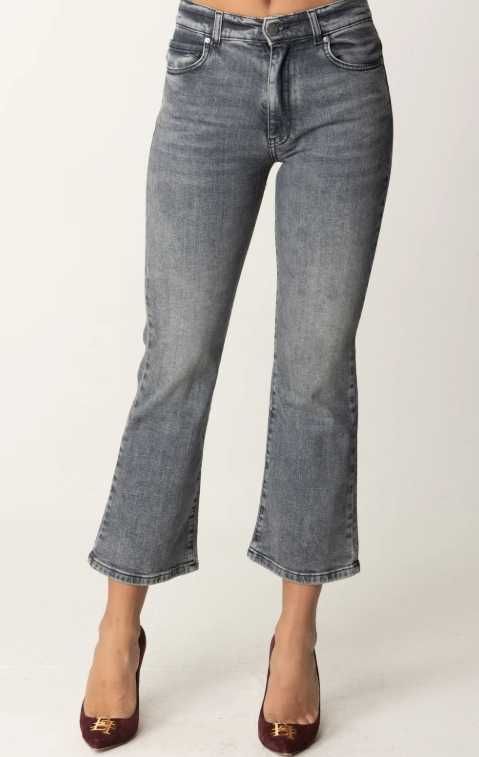 Pinko, Brenda Bootcut, damskie spodnie dżinsowe 7/8, r. 27