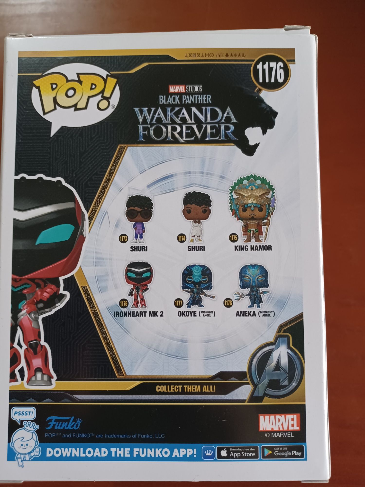 Funko Pop Ironheart - 1176
Da Marvel - Black Panther - Wakanda