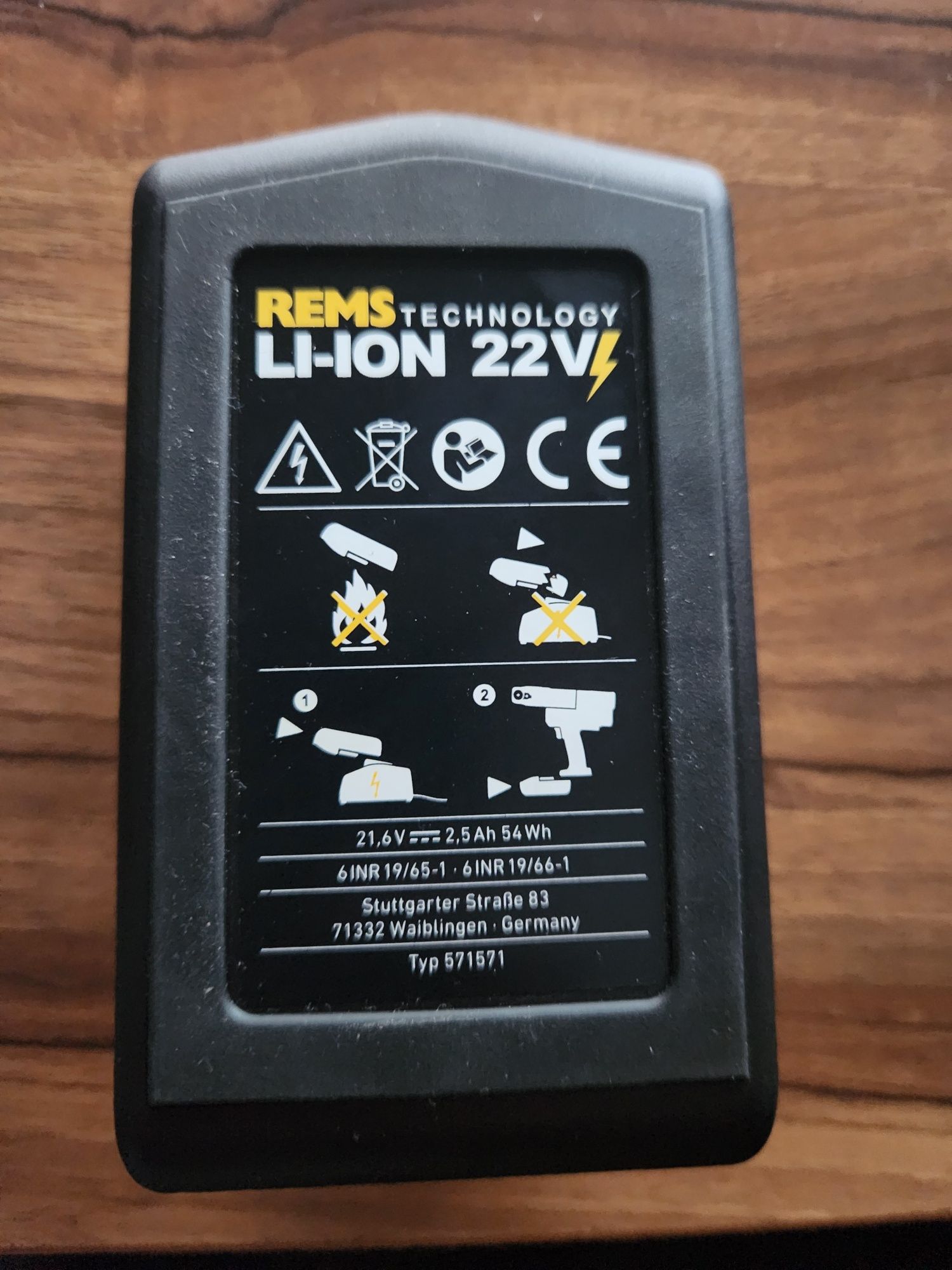 Rems Akumulator li-lon 22V 2.5 AH