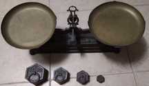 Balança antiga, mecânica, marca "Force" 10 Kg