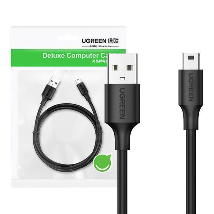 Kabel Usb Do Mini Usb Ugreen Us132, 0.5M (Czarny)