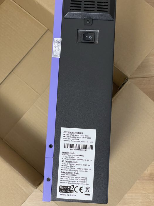В НАЛИЧИИ 3,2кВт 24В Инвертор Anern AN-SCI-EVO-3200