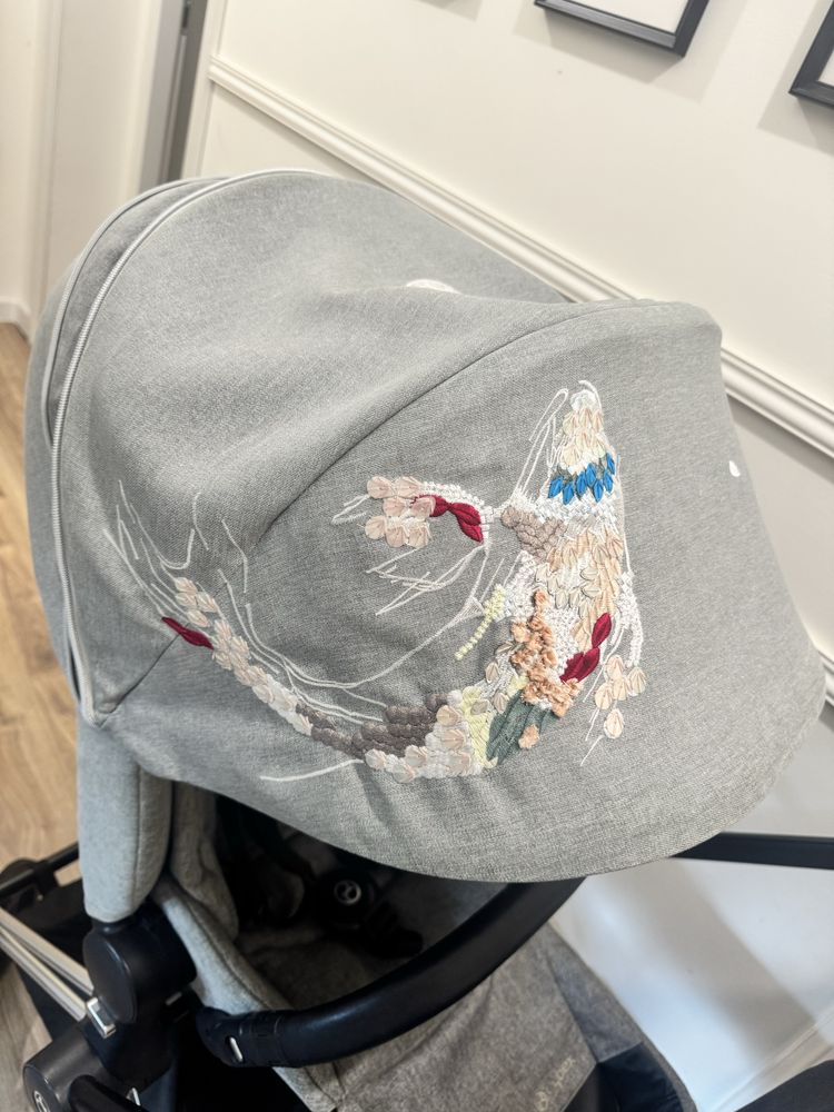 Cybex Priam Koi srebrny + torba