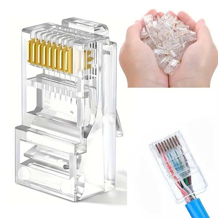 Разъем RJ45 (интернет). в комплекте (комплект 10 шт.).