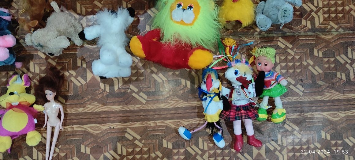 Іграшки дитячі мякі, різні види та розміри