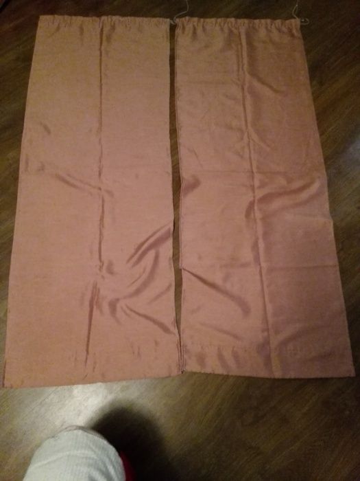 Шторы 56х148см. Цвета какао с молоком, темный беж. Цена за 2 шторы.