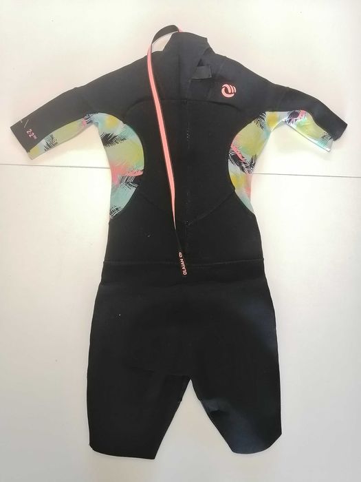 Fato de surf menina T- 8 anos, neoprene 2,2mm.