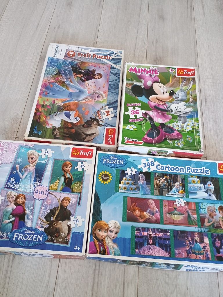 Zestaw puzzle trefl elsa Minnie gigant kraina lodu