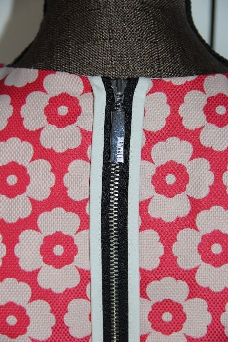 SIMPLE rózowa biała czerwona sukienka kwiatki 34 xs 36 s ANNA MUCHA