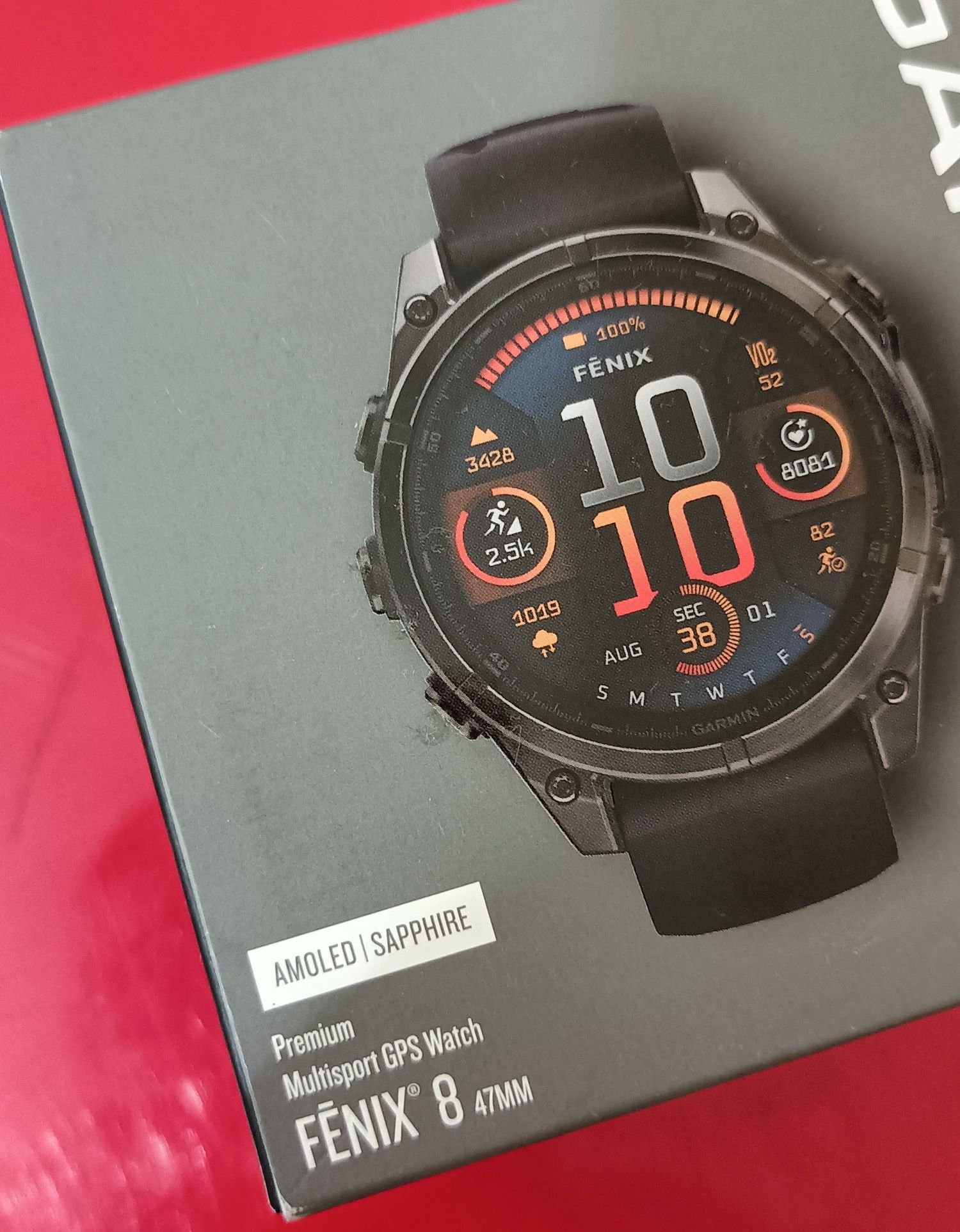 Garmin Fenix 8 47mm Carbon Gray DLC titanium premium amoled sapphire