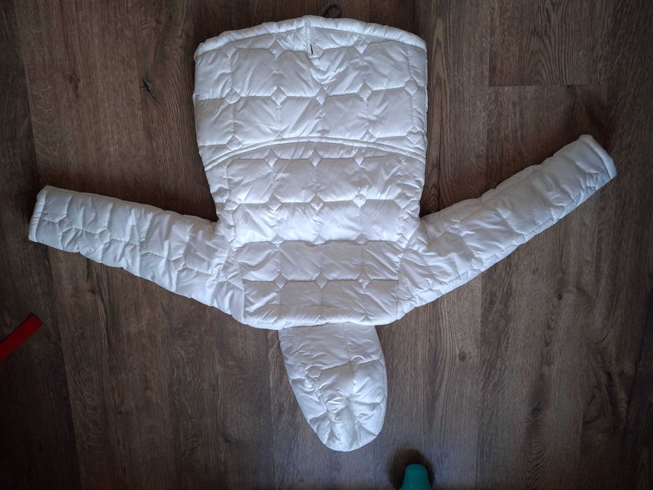 Biała kurtka dziewczęca wiosna/jesień 110/116