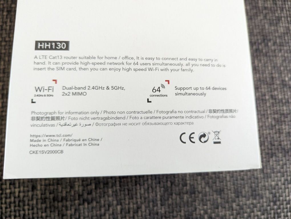 TCL LinkHub router 600 Mbps LTE cat 12 bez simlocka internet na SIM TV