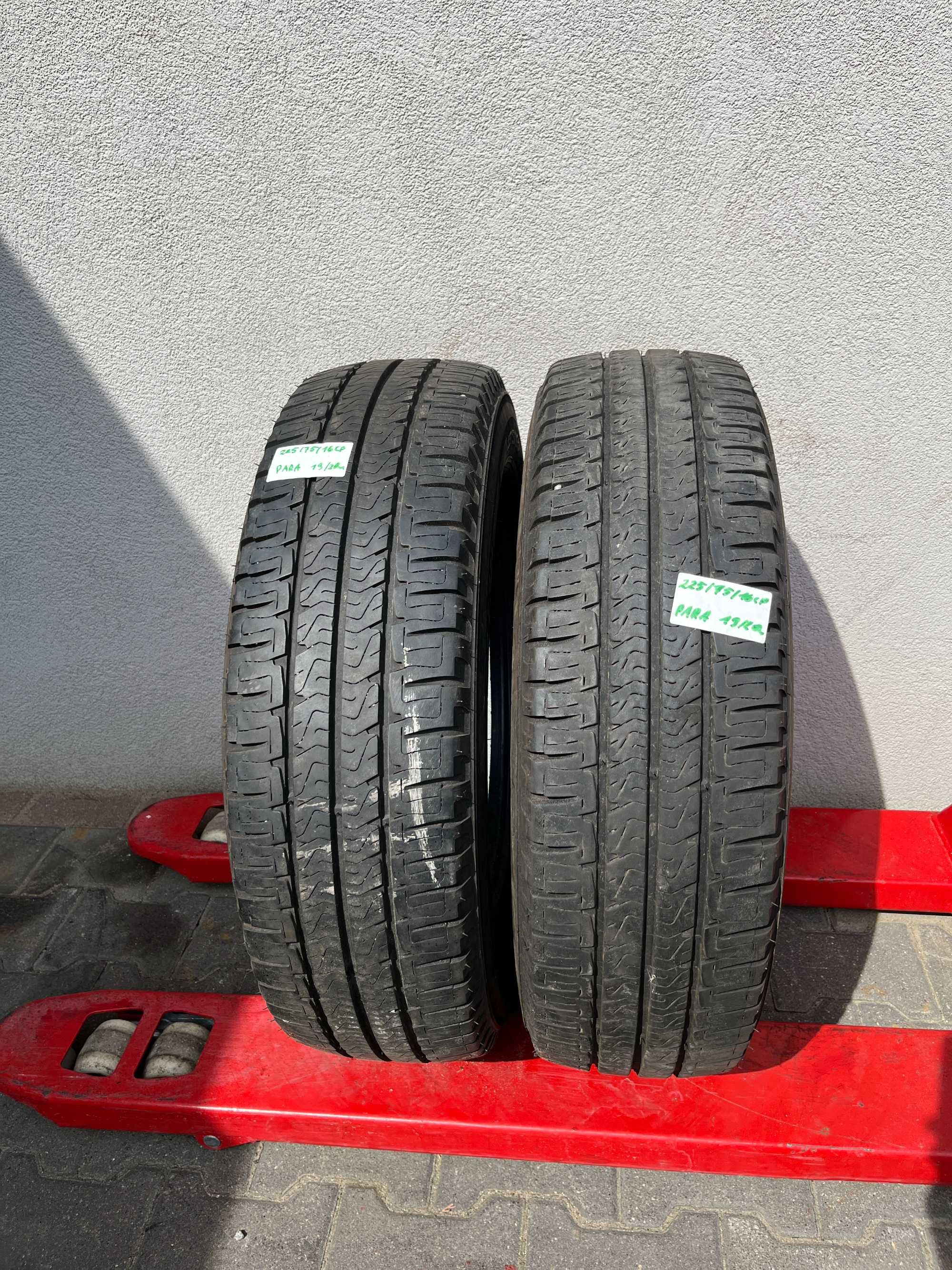 Para opon Michelin Agilis 225/75 r16 CP 116Q jak NOWE! CAMPER / KAMPER