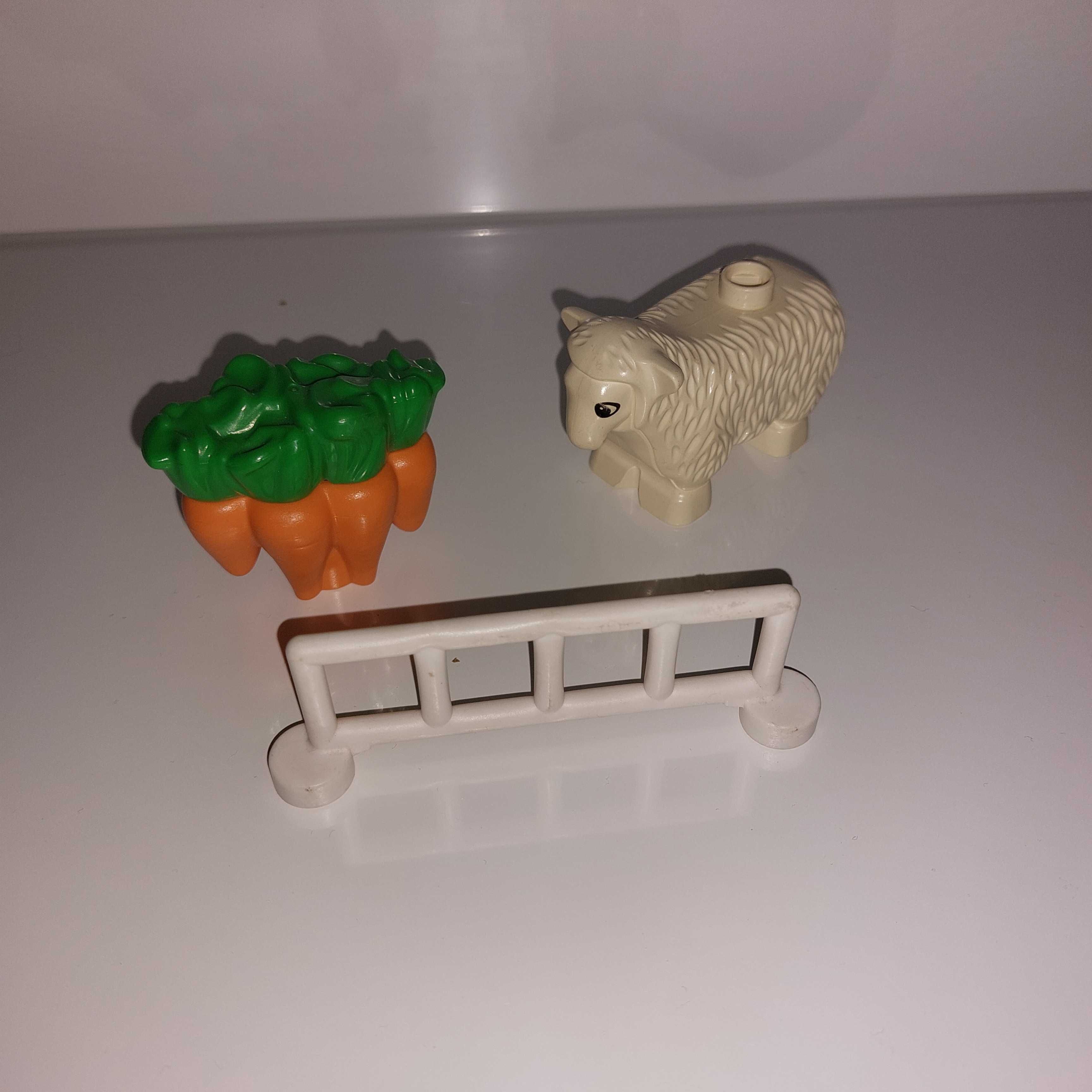 Klocki Lego Duplo owca marchew płot vintage